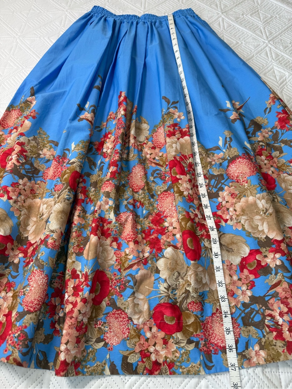 Maeve By Anthropologie Pull-On Circle Skirt In Blue Floral Size XS - Picture 8 of 12